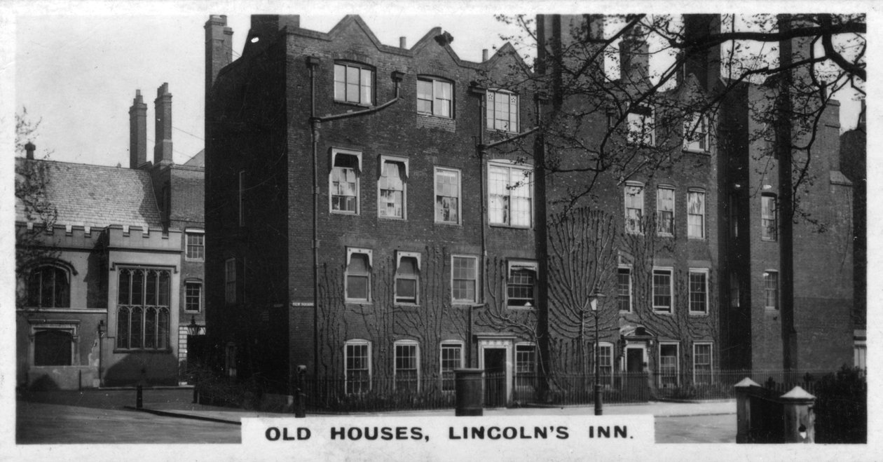 Old Houses, Lincolns Inn, London, 1920-as évek alkotó: Unbekannt