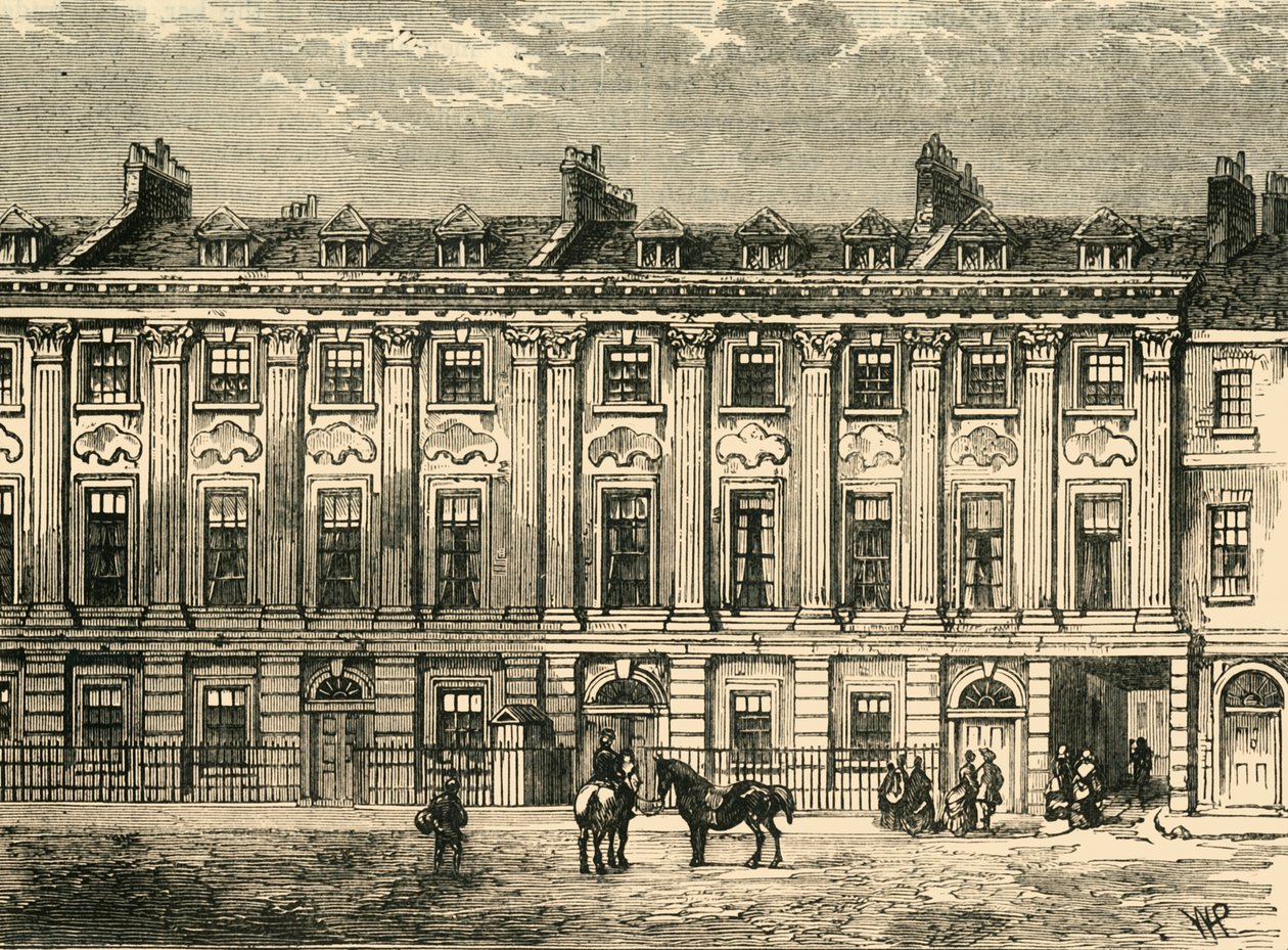 Old Houses in Great Queen Street, South Side, 1850, 1881. alkotó: Unbekannt
