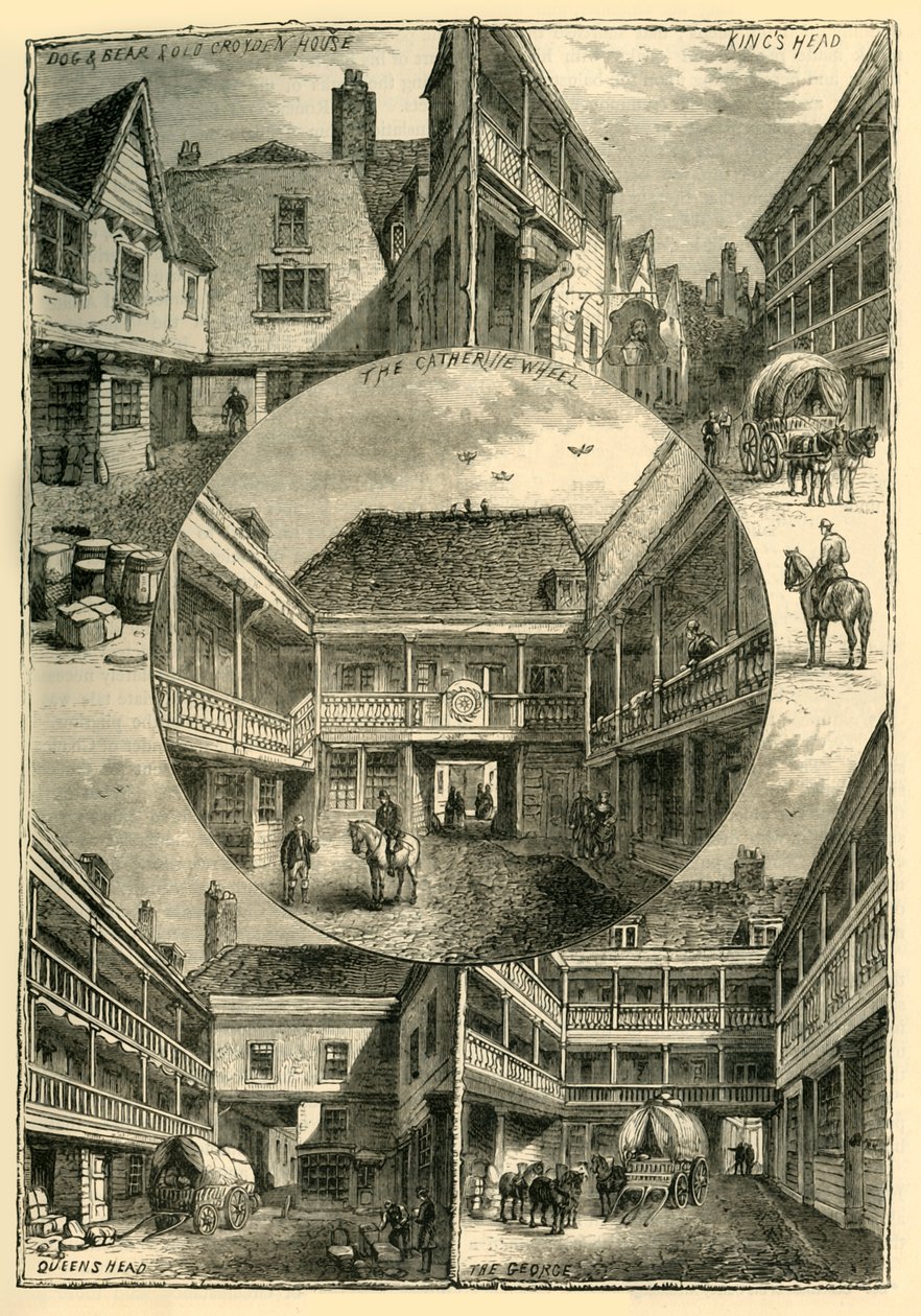 Régi fogadók Southwarkban, 1878. alkotó: Unbekannt