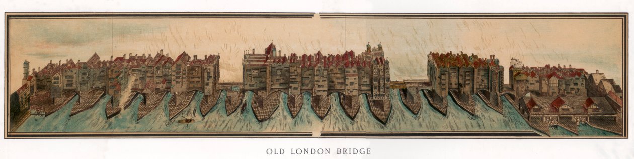 Old London Bridge, c1600 1893 alkotó: Unbekannt
