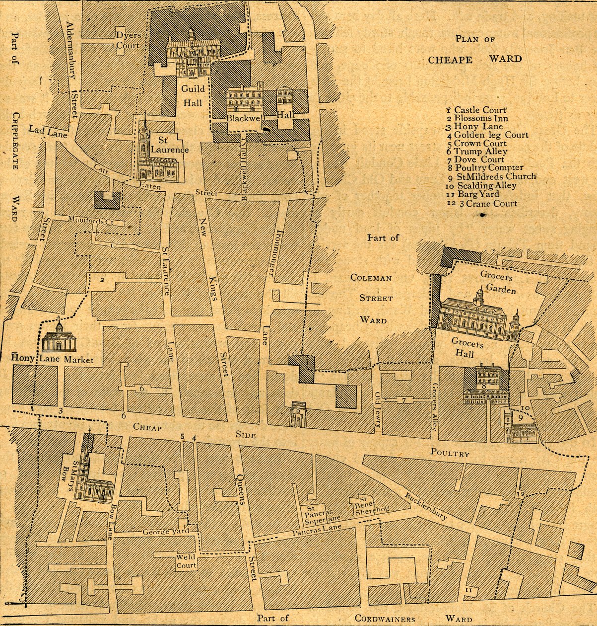 Az Olcsó Egyházközség régi térképe – 1750, 1897 körül. alkotó: Unbekannt