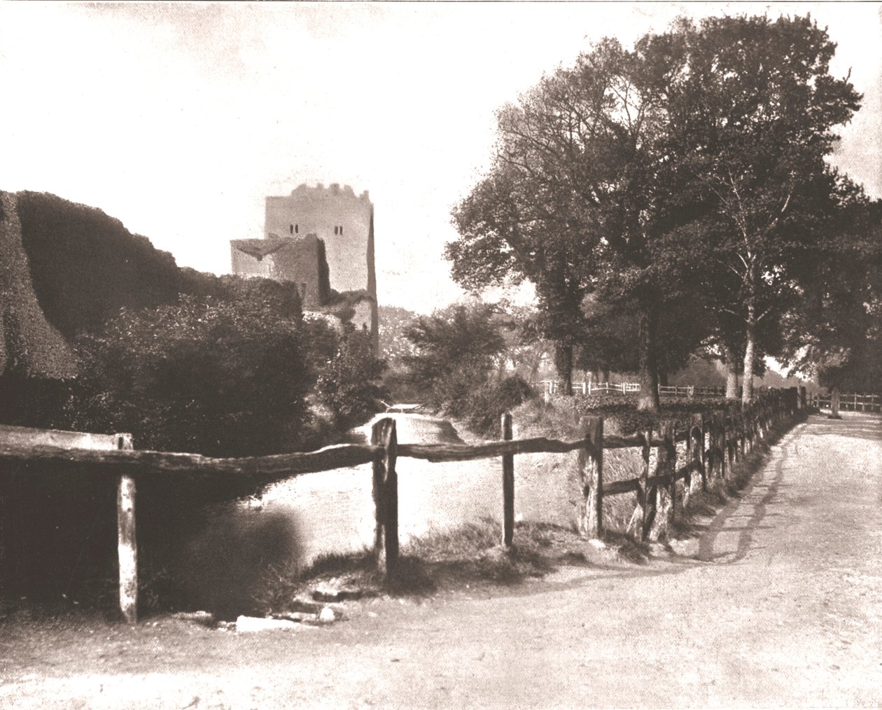 Old Moat, Portchester Castle, Hampshire, 1894. alkotó: Unbekannt