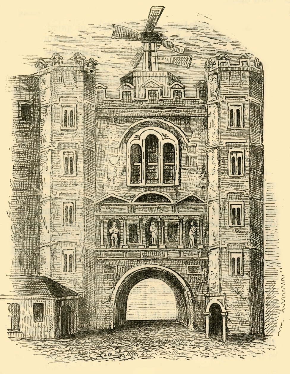 Old Newgate, c1760, c1872. alkotó: Unbekannt
