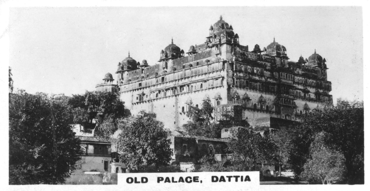 Régi palota, Datia, India, 1925 alkotó: Unbekannt