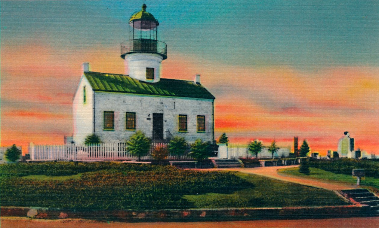 Régi spanyol világítótorony, 1850-ben épült. San Diego, California, 1941 alkotó: Unbekannt