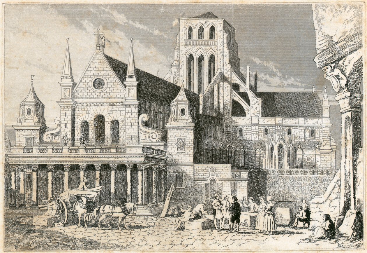 Régi Szent Pál-székesegyház, London City, 1660 alkotó: Unbekannt