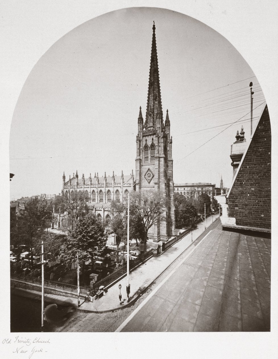 Old Trinity Church, New York City, New York, USA, 1865 körül alkotó: Unbekannt