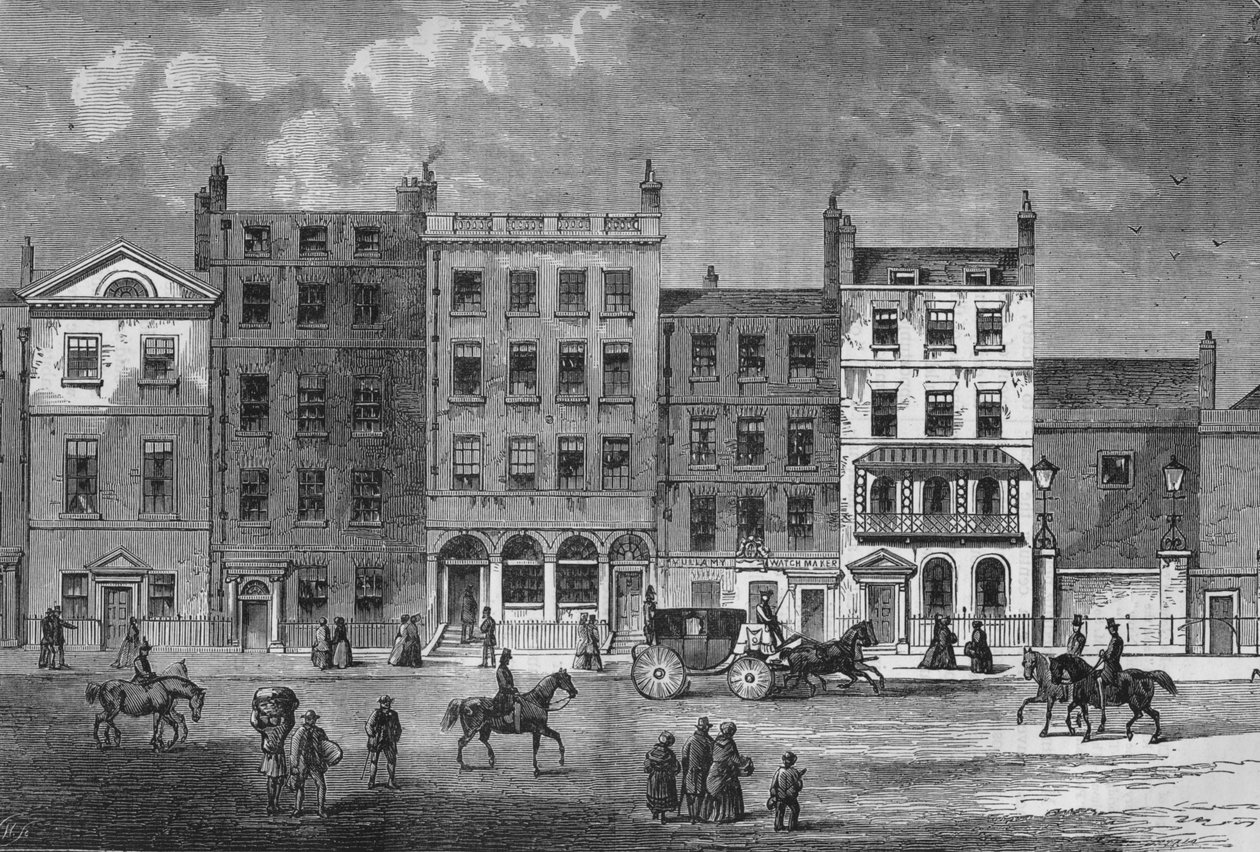 Régi házak Pall Mallban, Westminster, London, 1830 1878 alkotó: Unbekannt