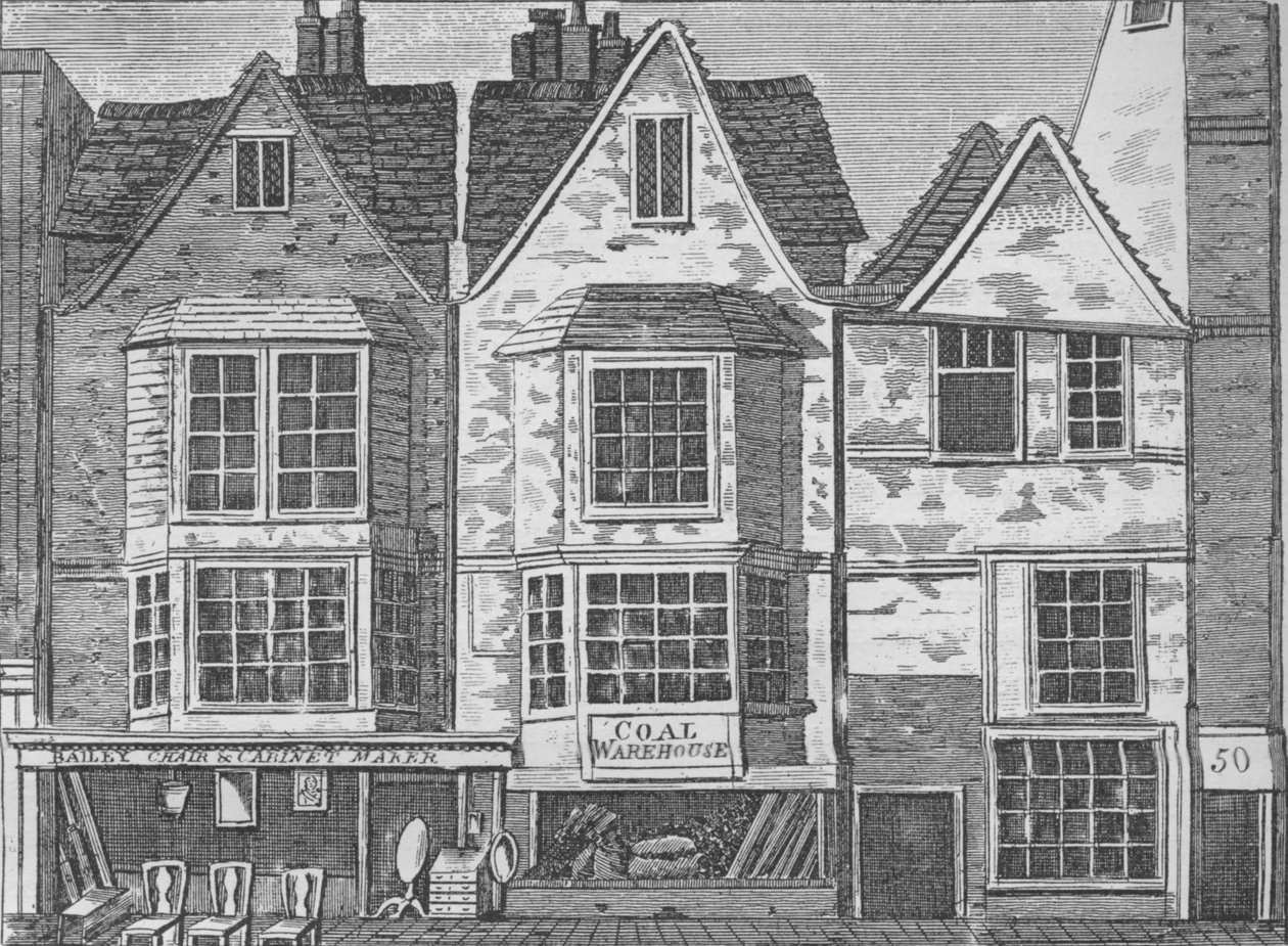 Régi házak a St John Street-en, Clerkenwell, London, 1811 1911 alkotó: Unbekannt