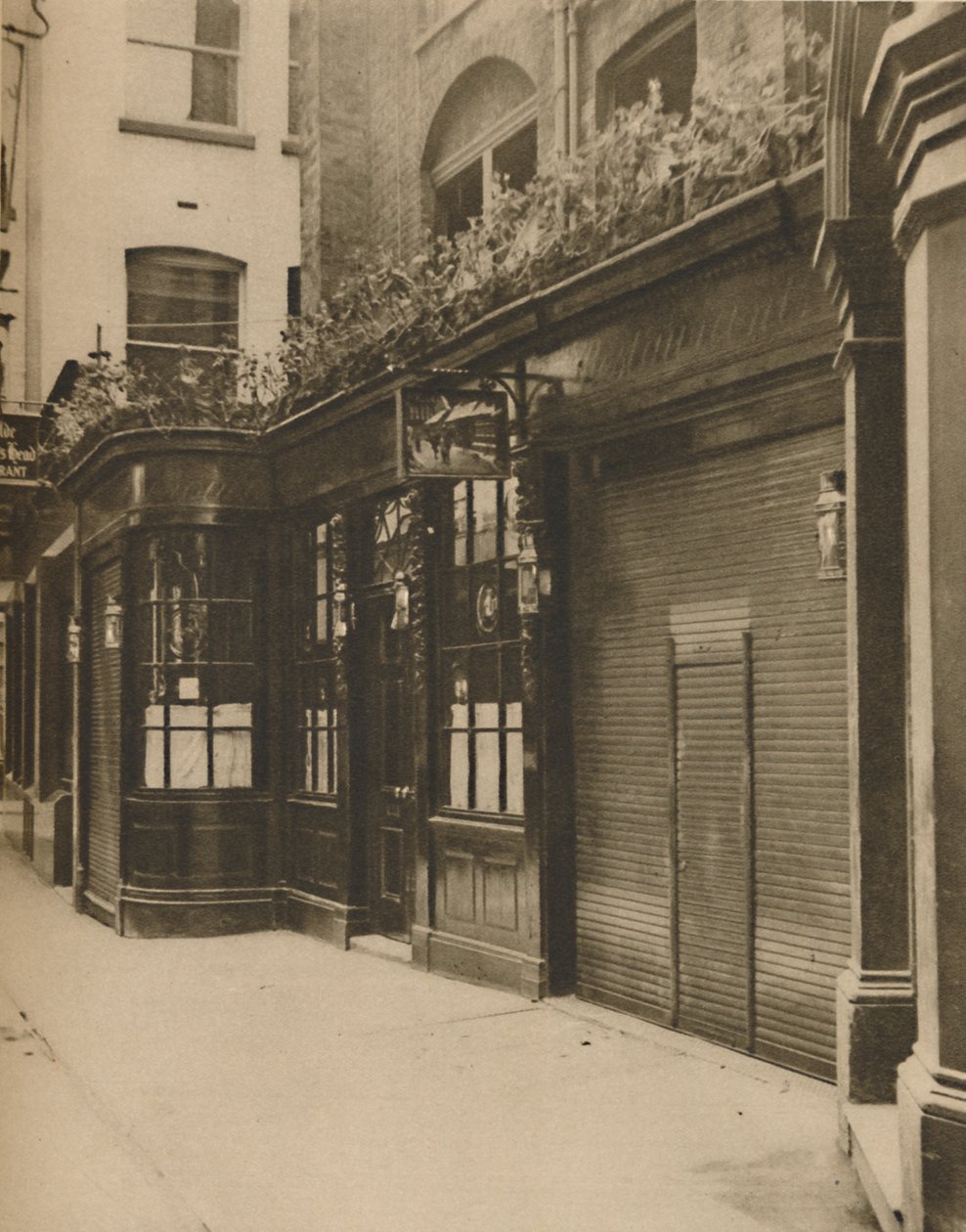 Olde Dr. Butlers Head, 1616-ban alapították a Masons Avenue-n, 1935 körül. alkotó: Unbekannt