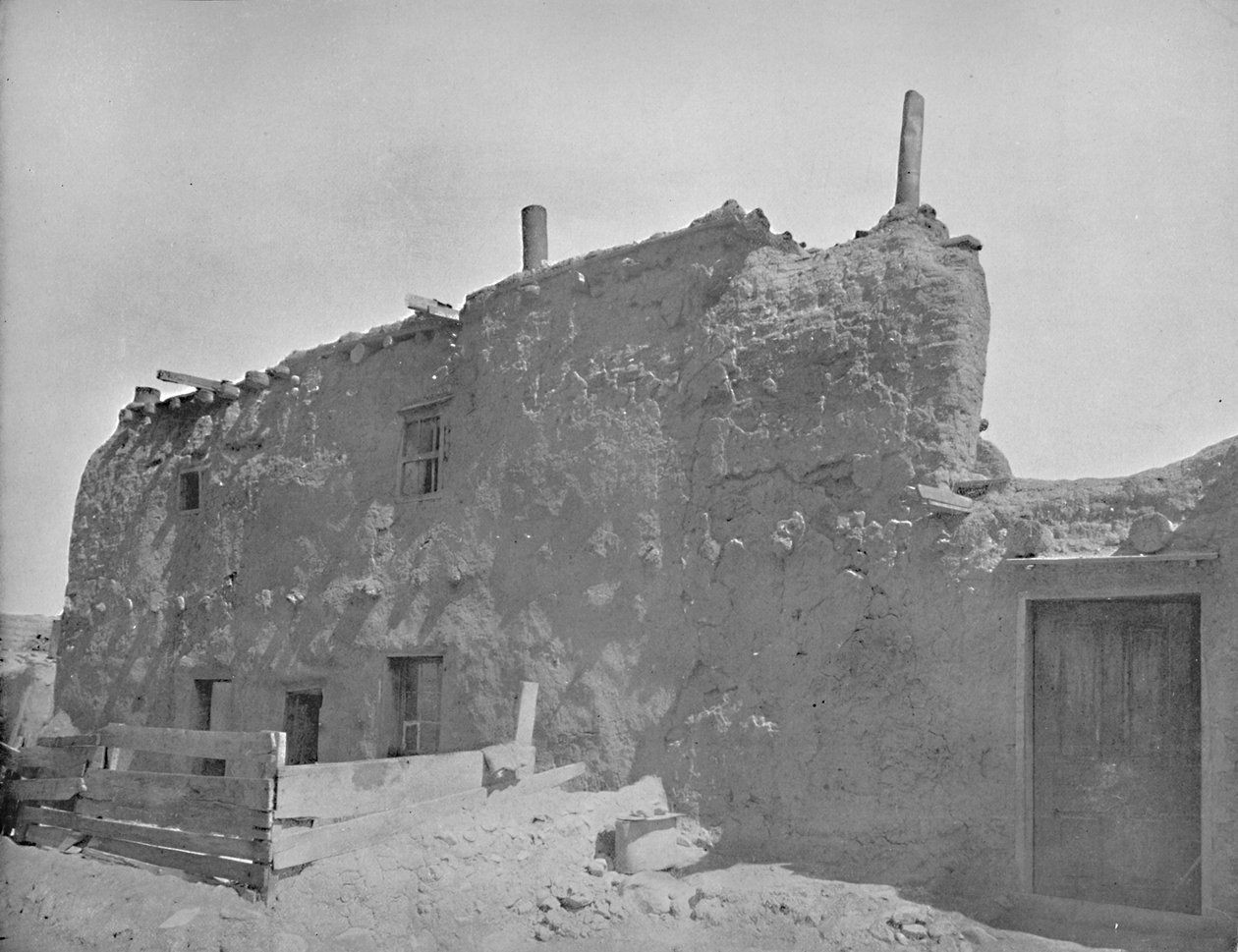 Legrégebbi ház az Egyesült Államokban, Santa Fe, Új-Mexikó, 1897. alkotó: Unbekannt