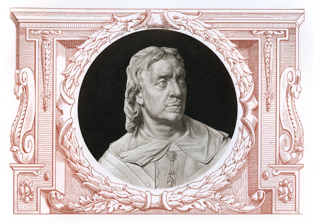 Oliver Cromwell, 1599-1658, angol katonai vezető és politikus, 1899 alkotó: Unbekannt