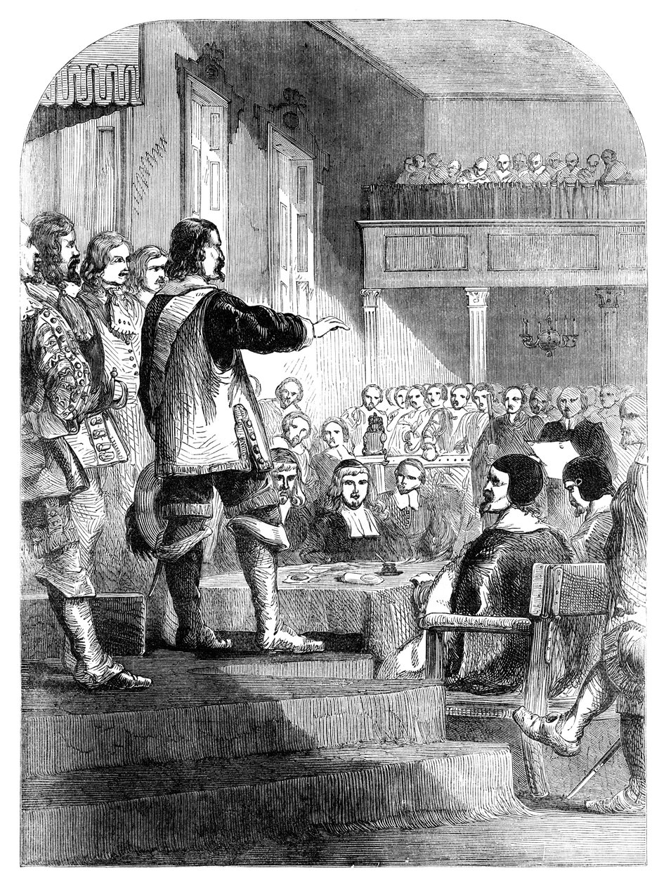 Oliver Cromwell 1599-1658, aki nem hajlandó átvenni a koronát, c1902 alkotó: Unbekannt