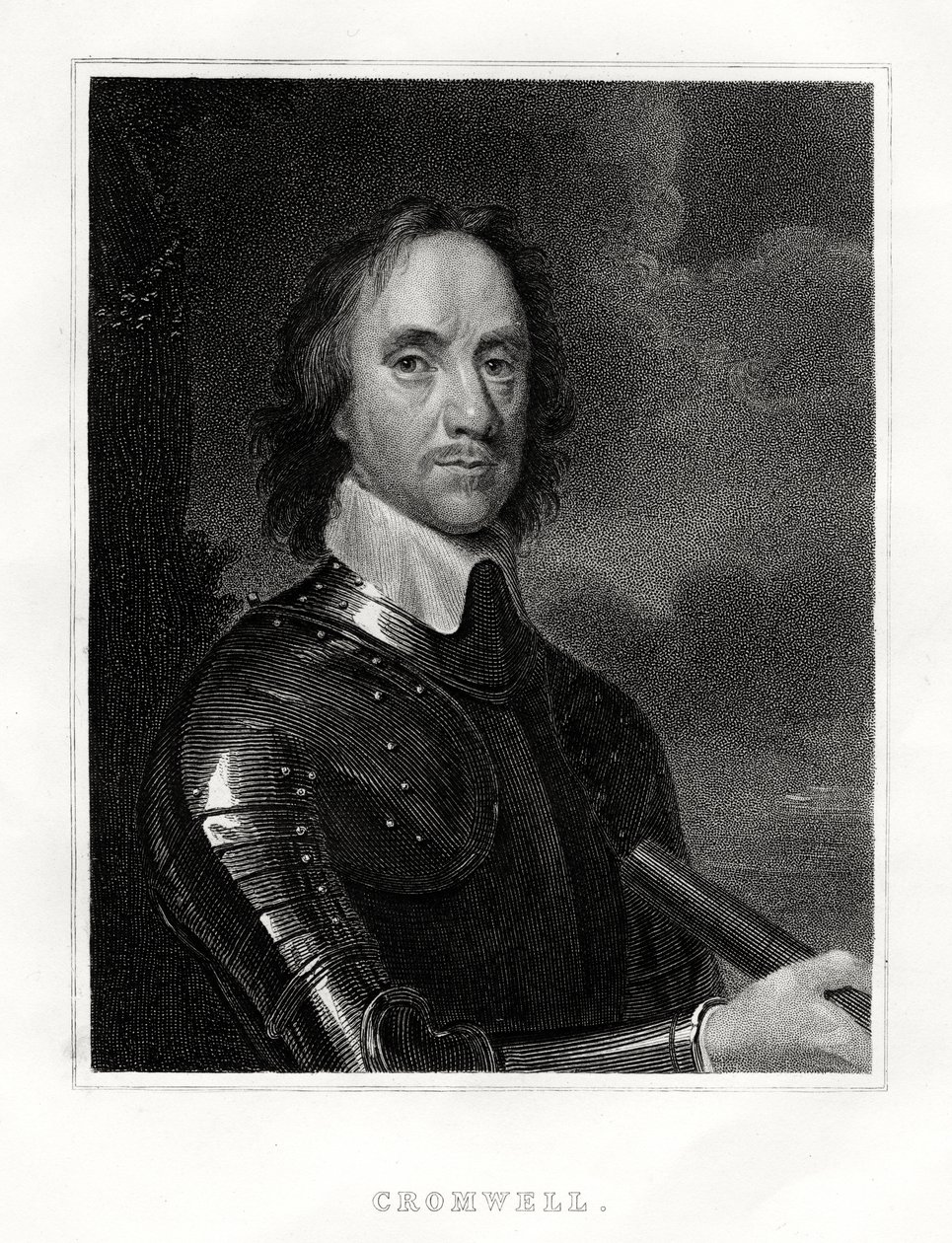 Oliver Cromwell, 1860 alkotó: Unbekannt
