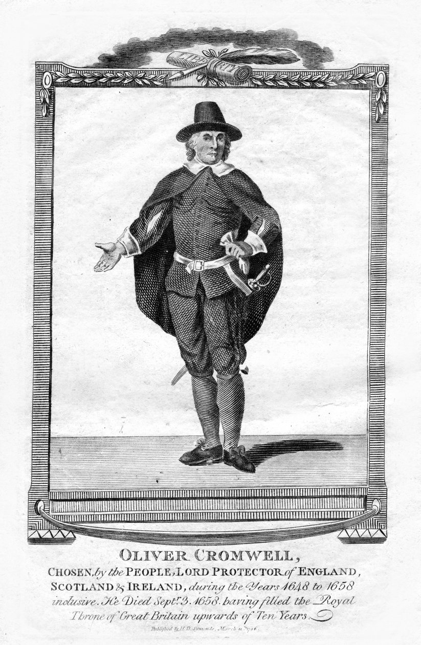 Oliver Cromwell angol katonai vezető és politikus, 1706 alkotó: Unbekannt