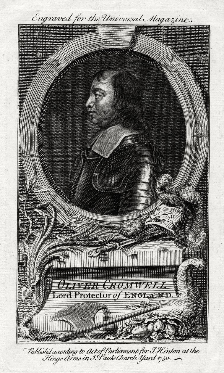 Oliver Cromwell, Anglia Lord Protectorja, 1750 alkotó: Unbekannt