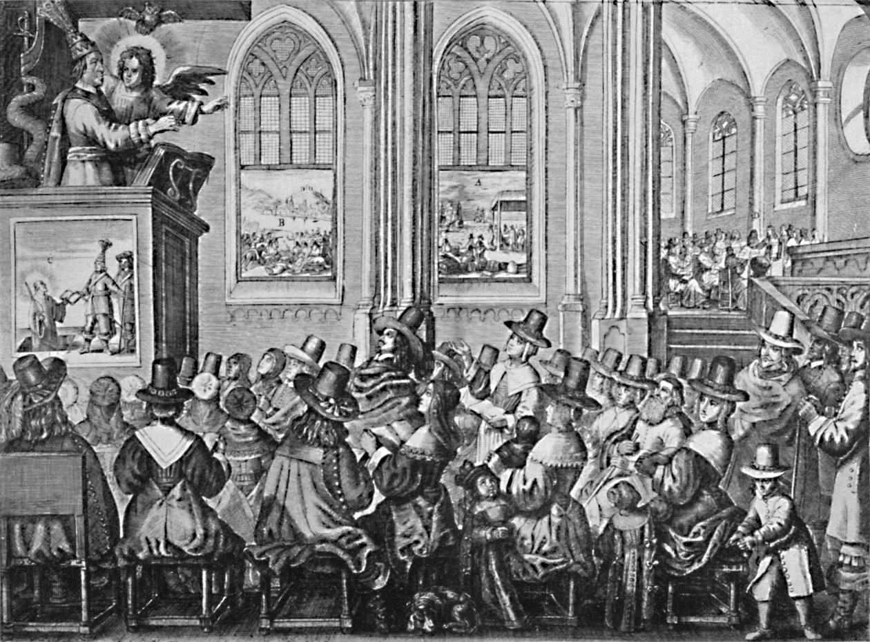 Oliver Cromwell Prédikáció, 1650, 1903 alkotó: Unbekannt