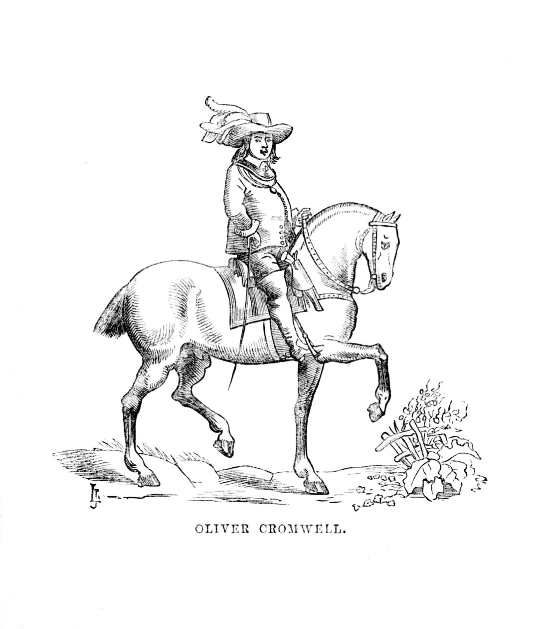Oliver Cromwell, 1870 alkotó: Unbekannt