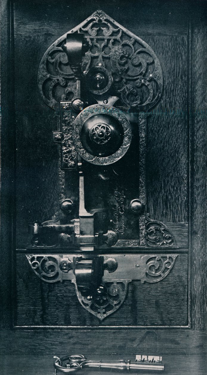 Oliver Cromwells hordozható acélzár, XVII. század, 1904 alkotó: Unbekannt
