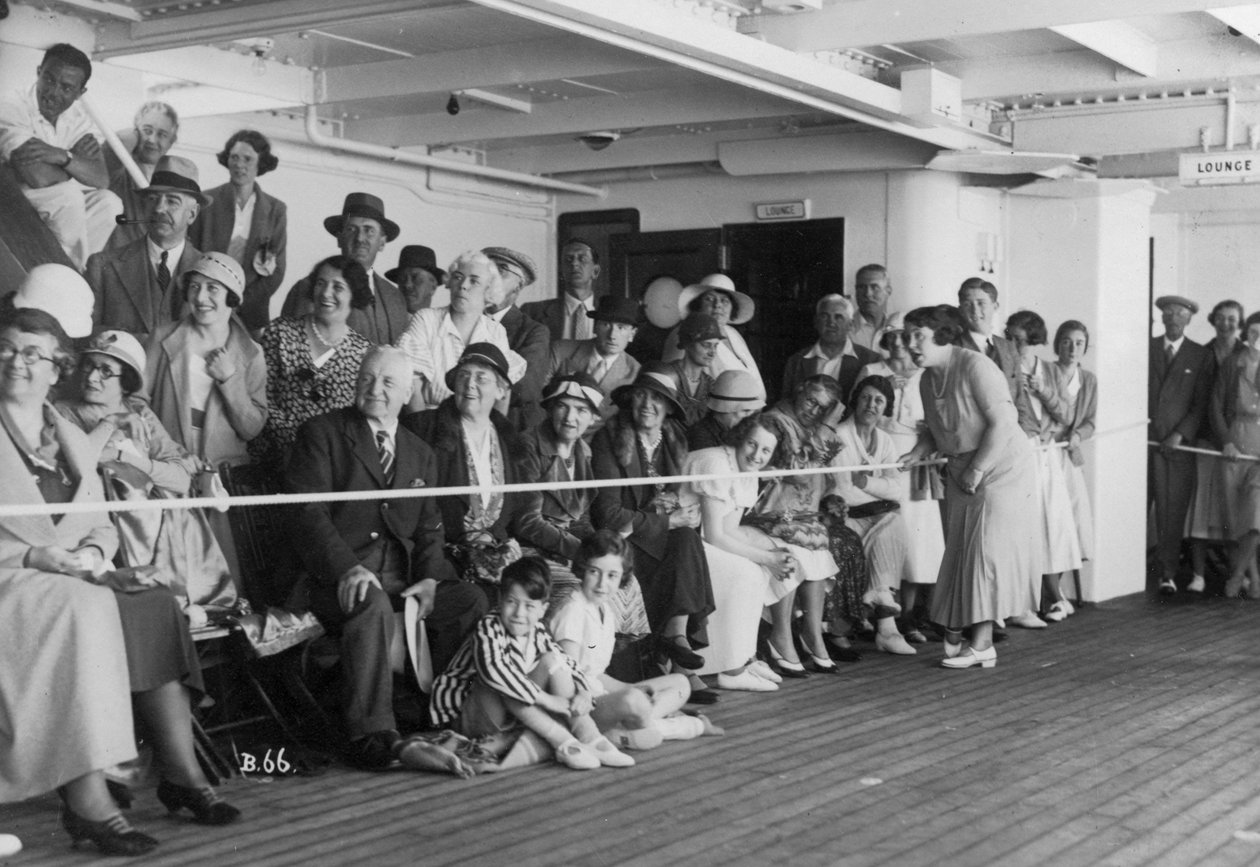 Az RMS Atlantis fedélzetén, c1929-c1939 alkotó: Unbekannt