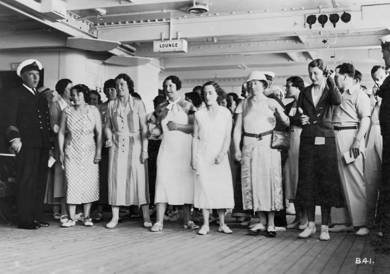 Az RMS Atlantis fedélzetén, c1929-c1939 alkotó: Unbekannt