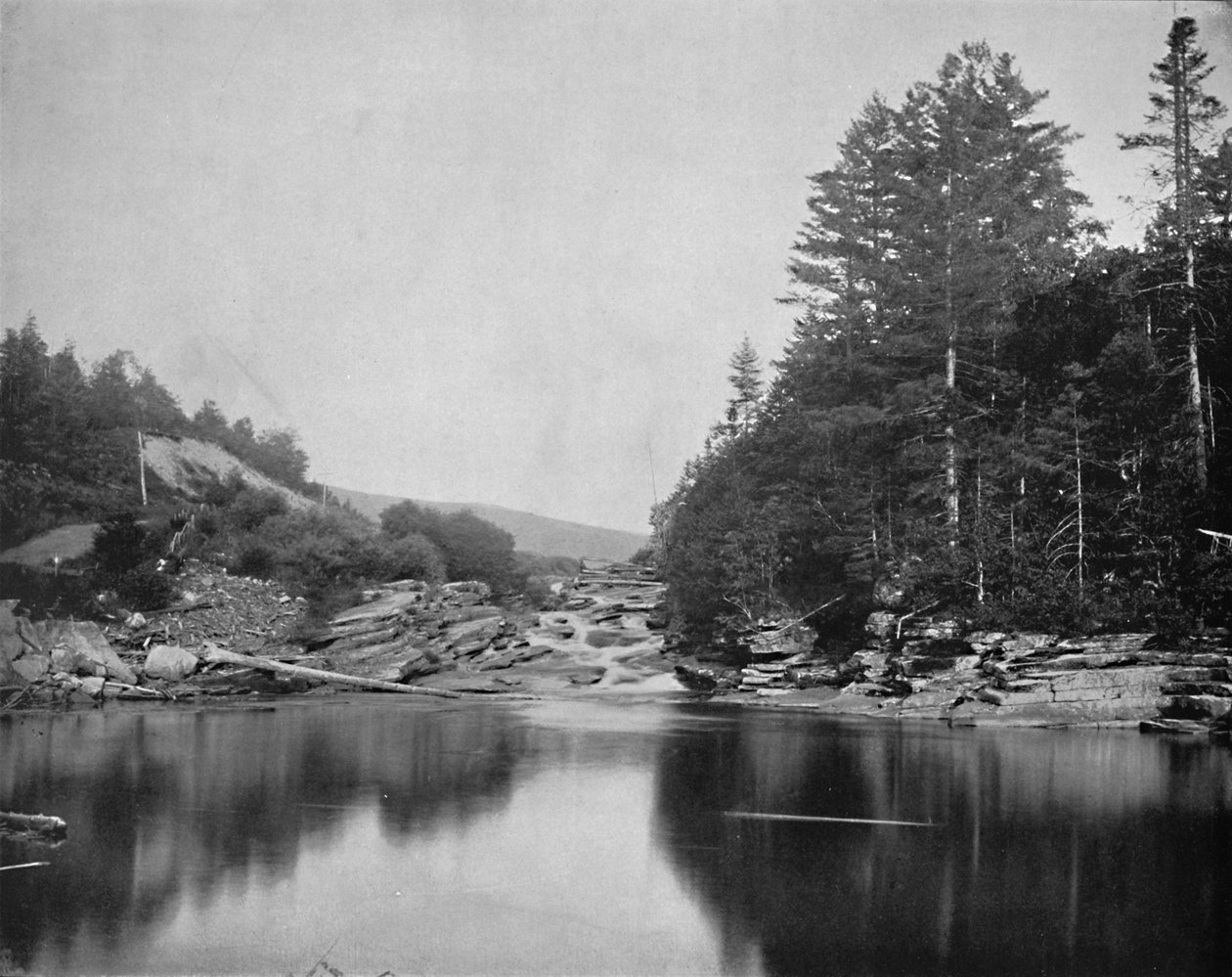 Az Ammonoosuc folyón, White Mountains, New Hampshire, 1897. alkotó: Unbekannt