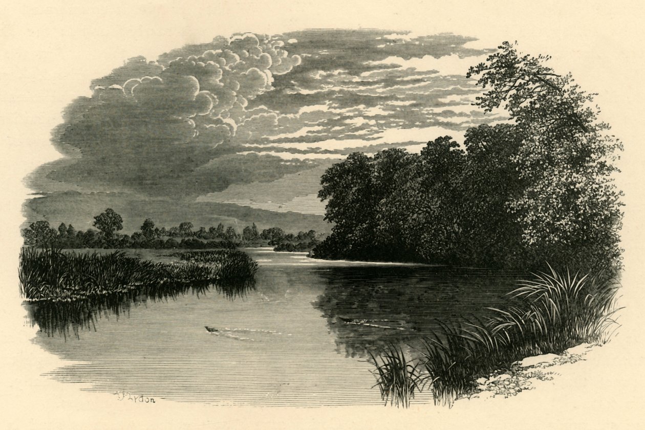 Az Avonon. Strensham Reach, c1890. alkotó: Unbekannt