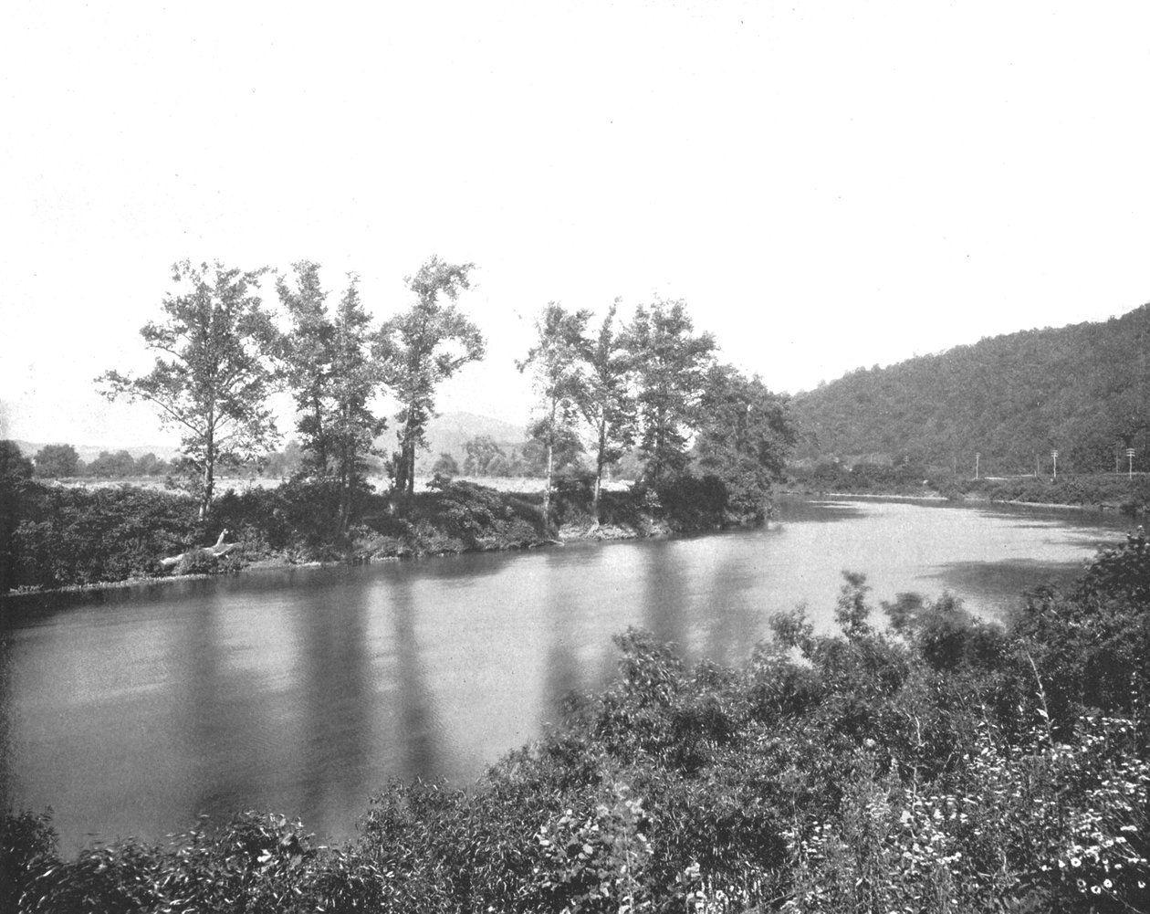 A Conemaugh-on, New Florence közelében, Pennsylvania, USA, 1900 körül. alkotó: Unbekannt