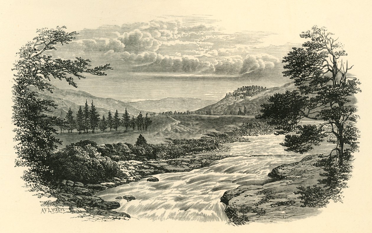 On the Dee, Skócia, 1890. alkotó: Unbekannt