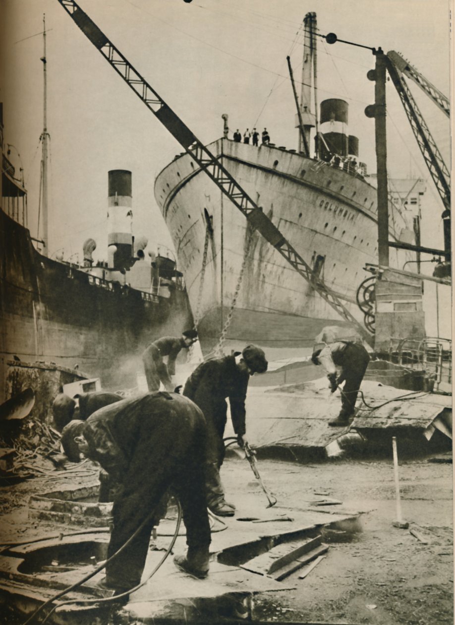 A Firth of Forth-on. Hajótörés a Boness West Lothianban, 1937 alkotó: Unbekannt