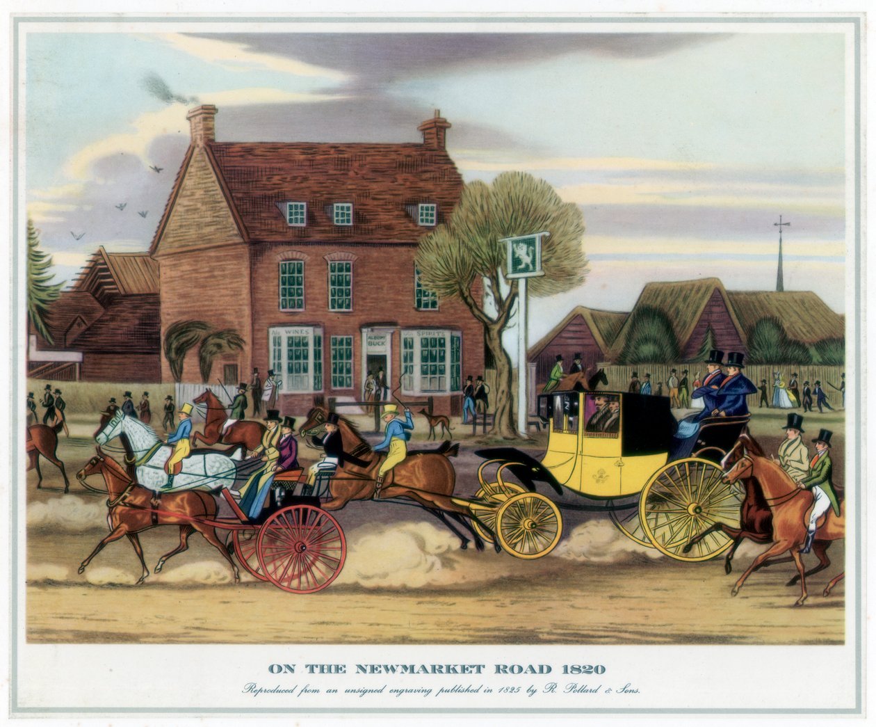 A Newmarket úton, 1820, 1825 alkotó: Unbekannt