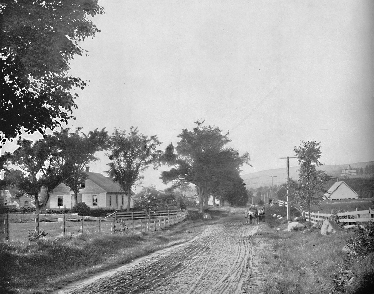 On the Road to Echo Lake, White Mountains, New Hampshire, 1897. alkotó: Unbekannt