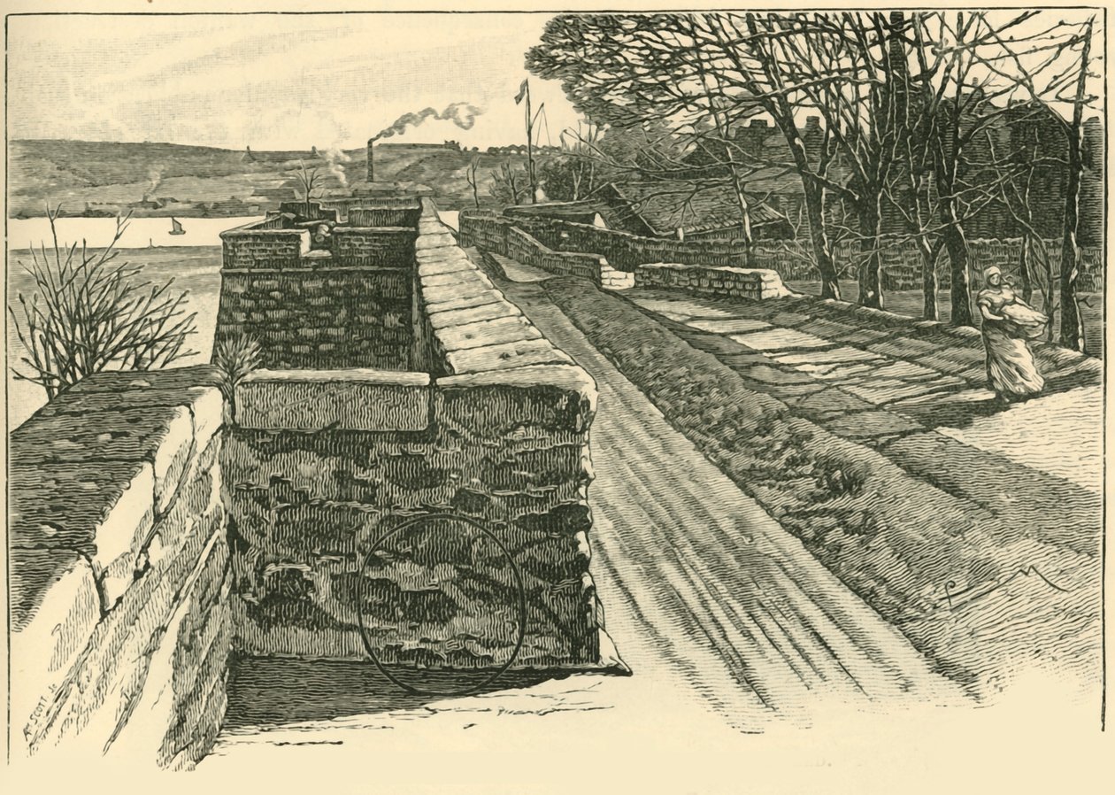 Berwick falain, Looking Across the Tweed, 1898. alkotó: Unbekannt