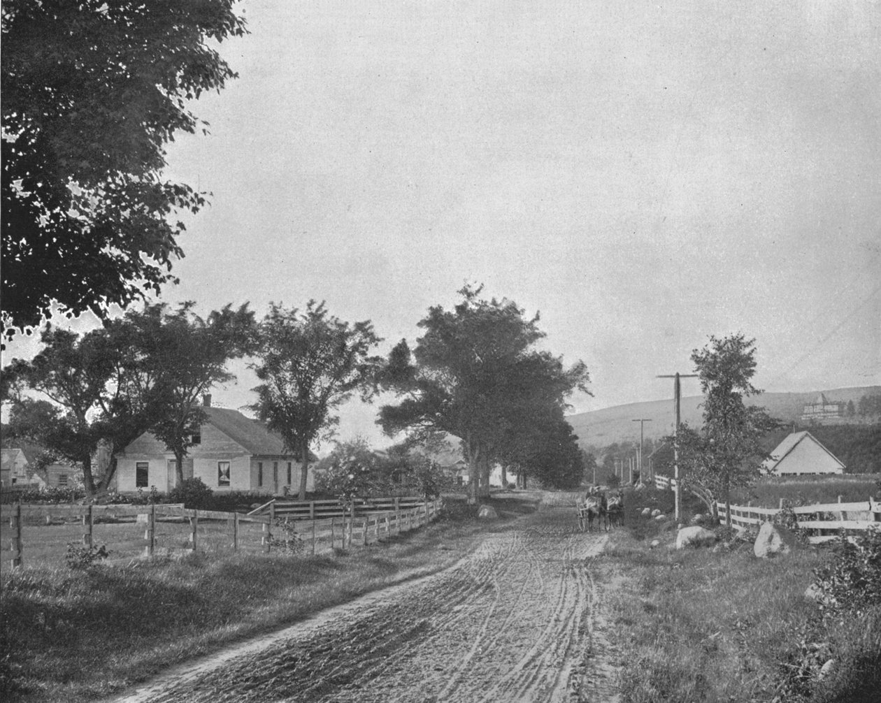 Az Echo Lake felé vezető úton, White Mountains, New Hampshire, USA, 1900. alkotó: Unbekannt