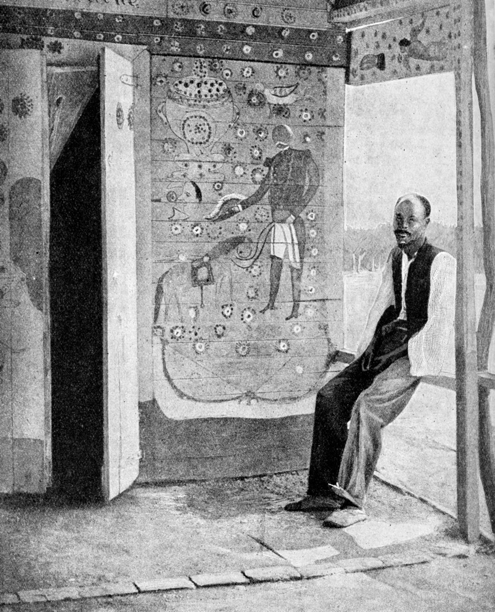 Egy voodoo templom küszöbén, Haiti, 1922 alkotó: Unbekannt