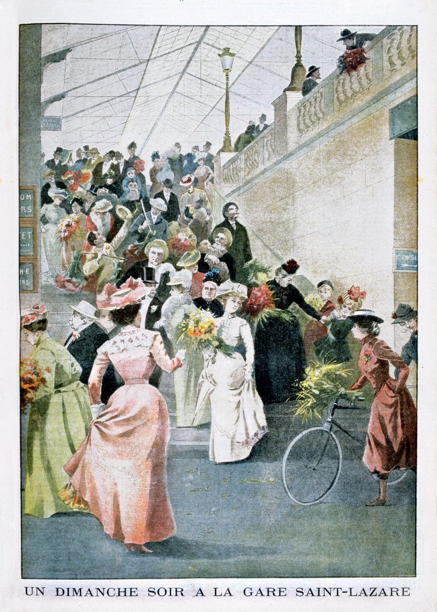 Egy vasárnap este a Saint Lazare állomáson, 1901 alkotó: Unbekannt