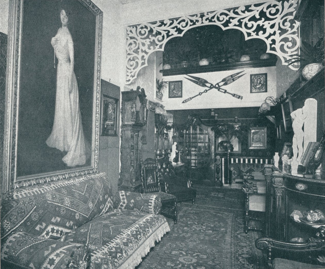 A Sandow Institute egyik fogadószobája, 1898 alkotó: Unbekannt