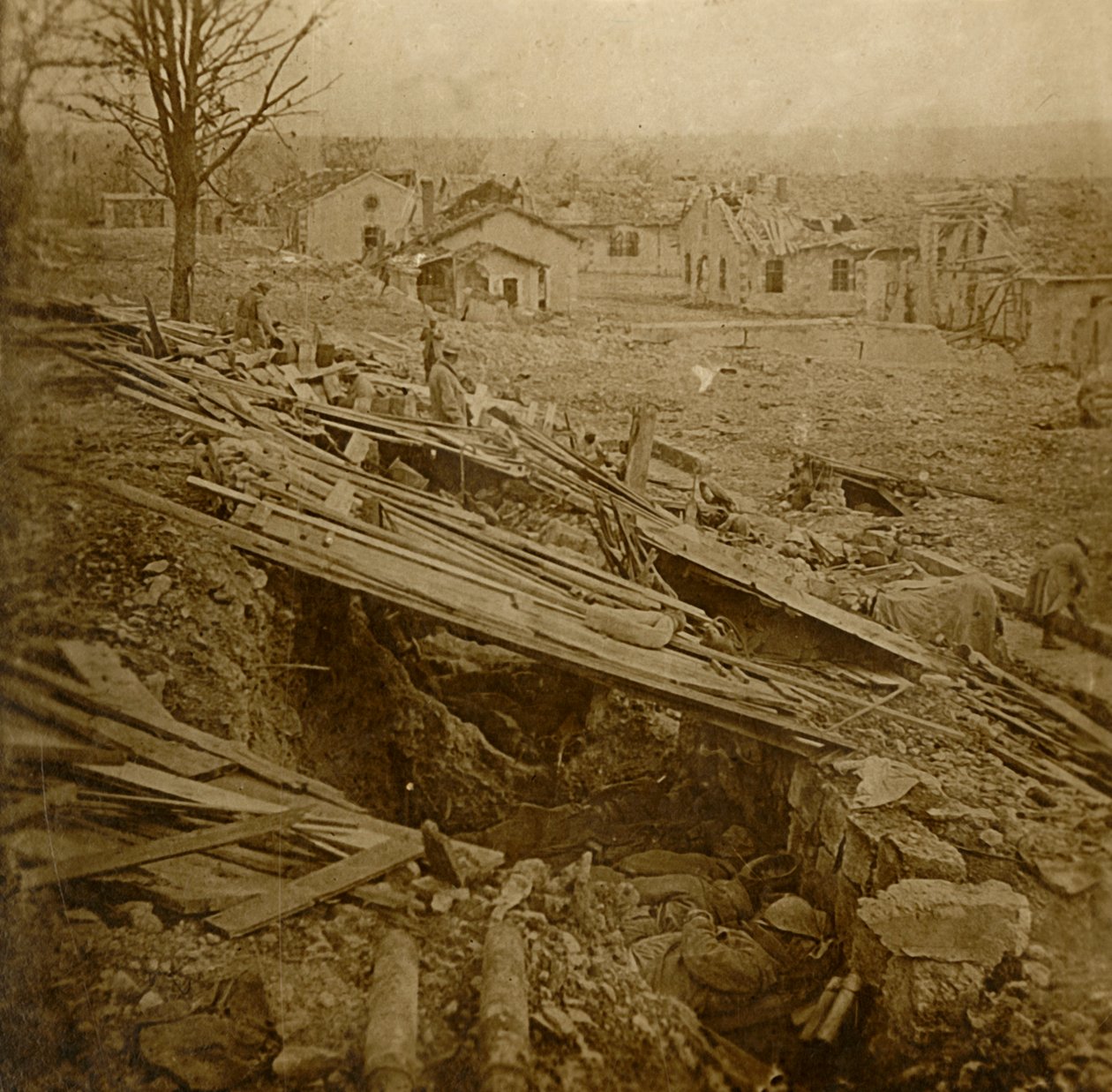Szabadtéri kollégium a Tavannes Fortban, Verdun, Észak-Franciaország, 1914-c1918 alkotó: Unbekannt