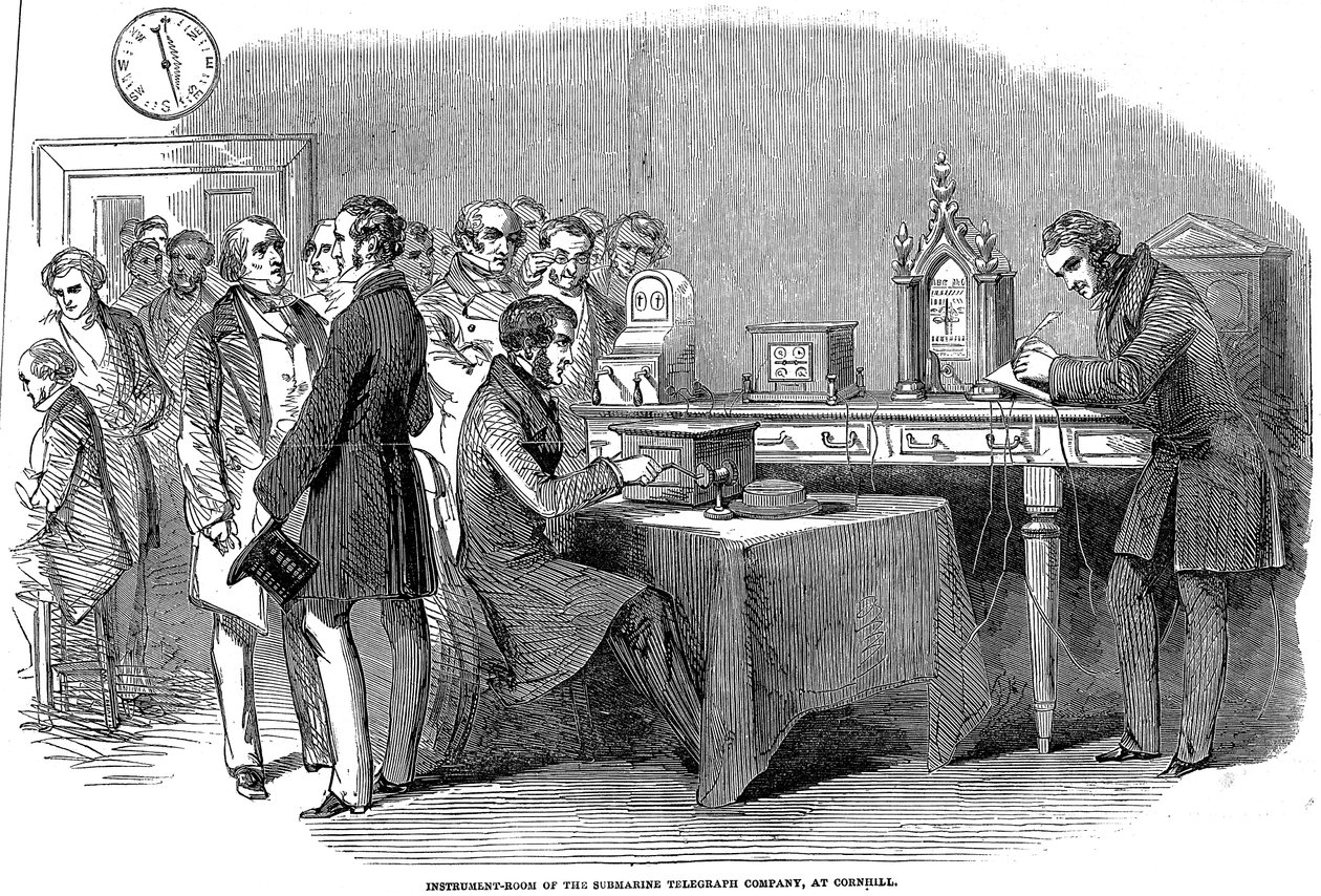 A London-Párizs távíró összeköttetés megnyitása, 1852 alkotó: Unbekannt