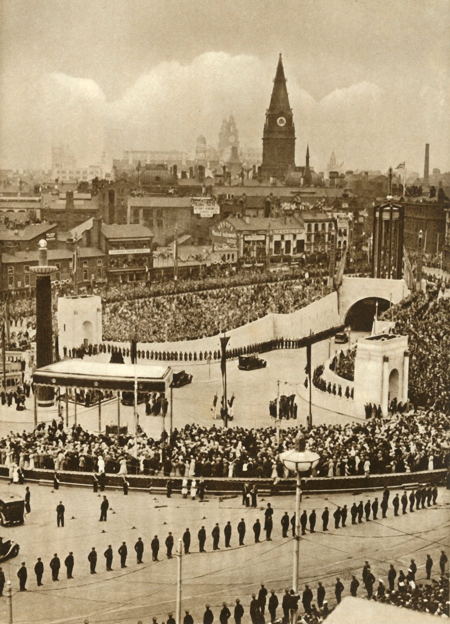 A Mersey-alagút megnyitása, Liverpool, 1934. július 18., 1935. alkotó: Unbekannt