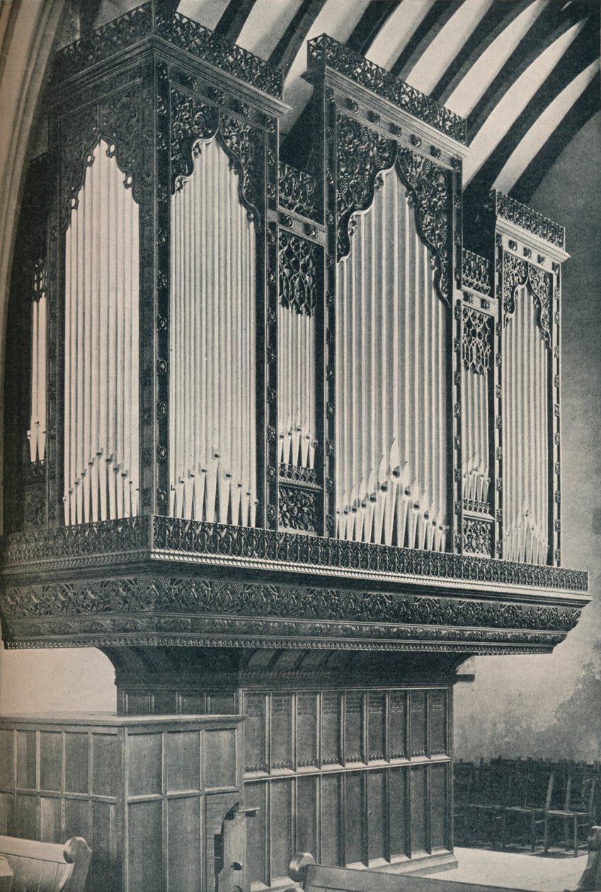 Orgona a Towyn plébániatemplomban, 1910 alkotó: Unbekannt