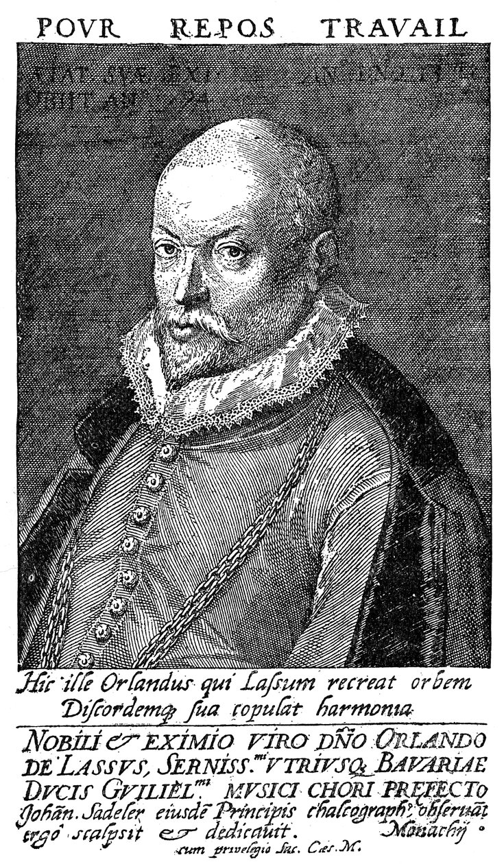 Orlandus Lassus flamand reneszánsz zeneszerző és zenész, 16. század alkotó: Unbekannt