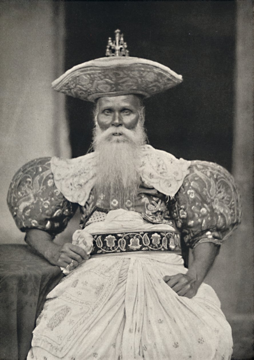 Helyi vezető Kandyban a régi szingaléz jelmezben, 1926 alkotó: Unbekannt