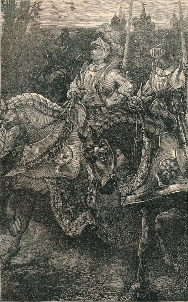 Otterburn – A Hotspur előretörése, 1388, 1910 alkotó: Unbekannt