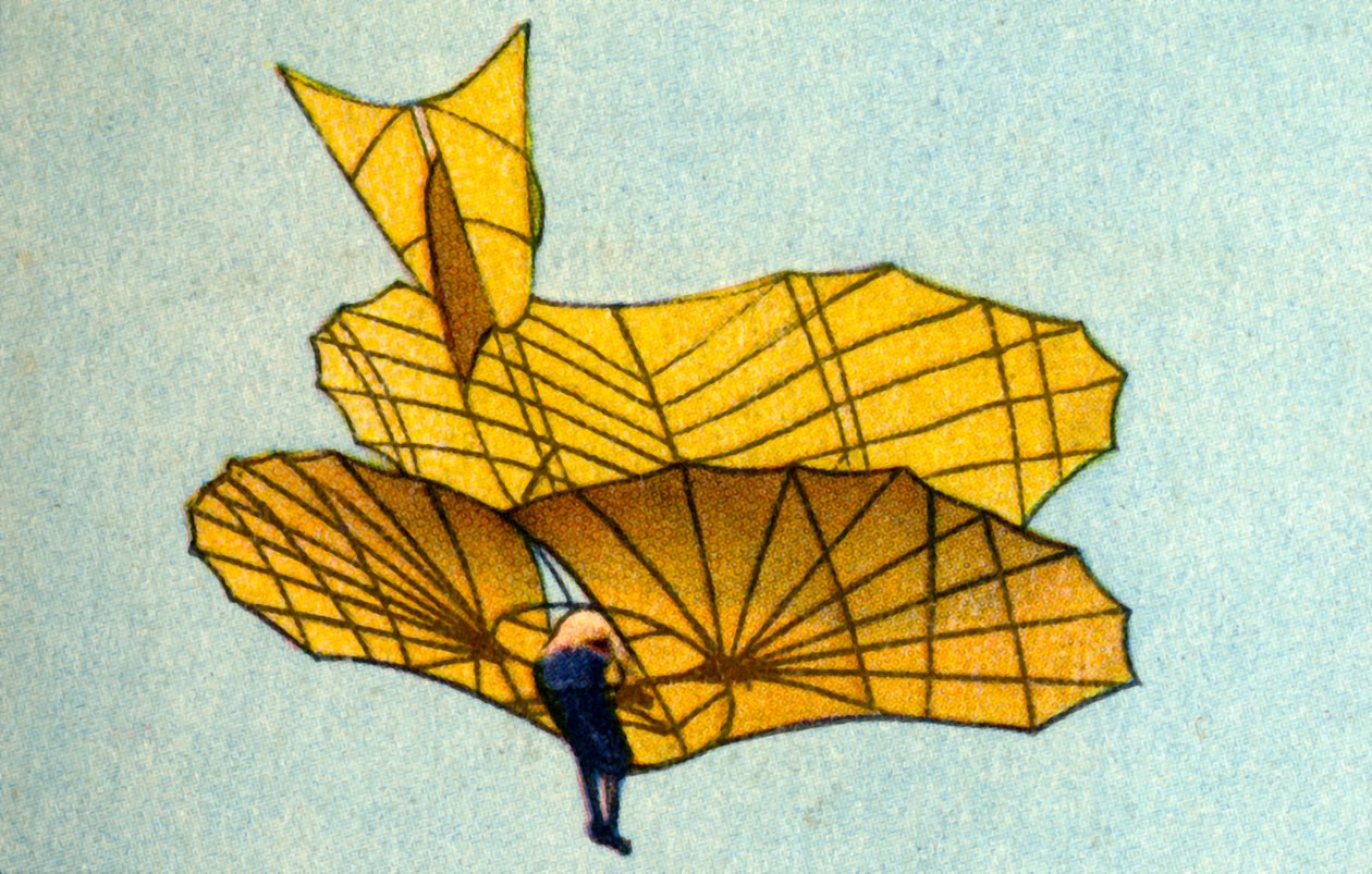 Otto Lilienthal vitorlázórepülője, 1890-es évek, 1932. alkotó: Unbekannt