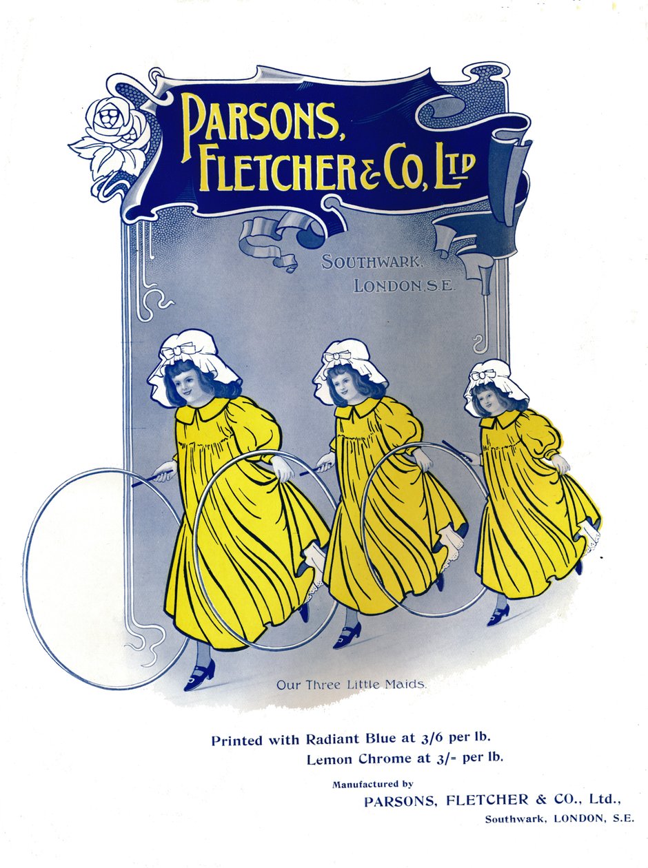 Három kis szobalányunk - Parsons, Fletcher & Co. Ltd hirdetése, 1909. alkotó: Unbekannt