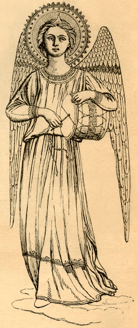 Fra Angelico által festett angyal vázlatos másolata, 1881. alkotó: Unbekannt