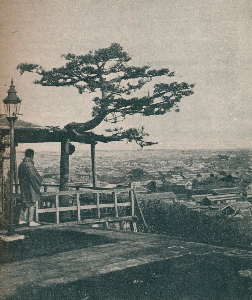 Kilátással a modern Tokióra, Japán fővárosára, 1907 alkotó: Unbekannt