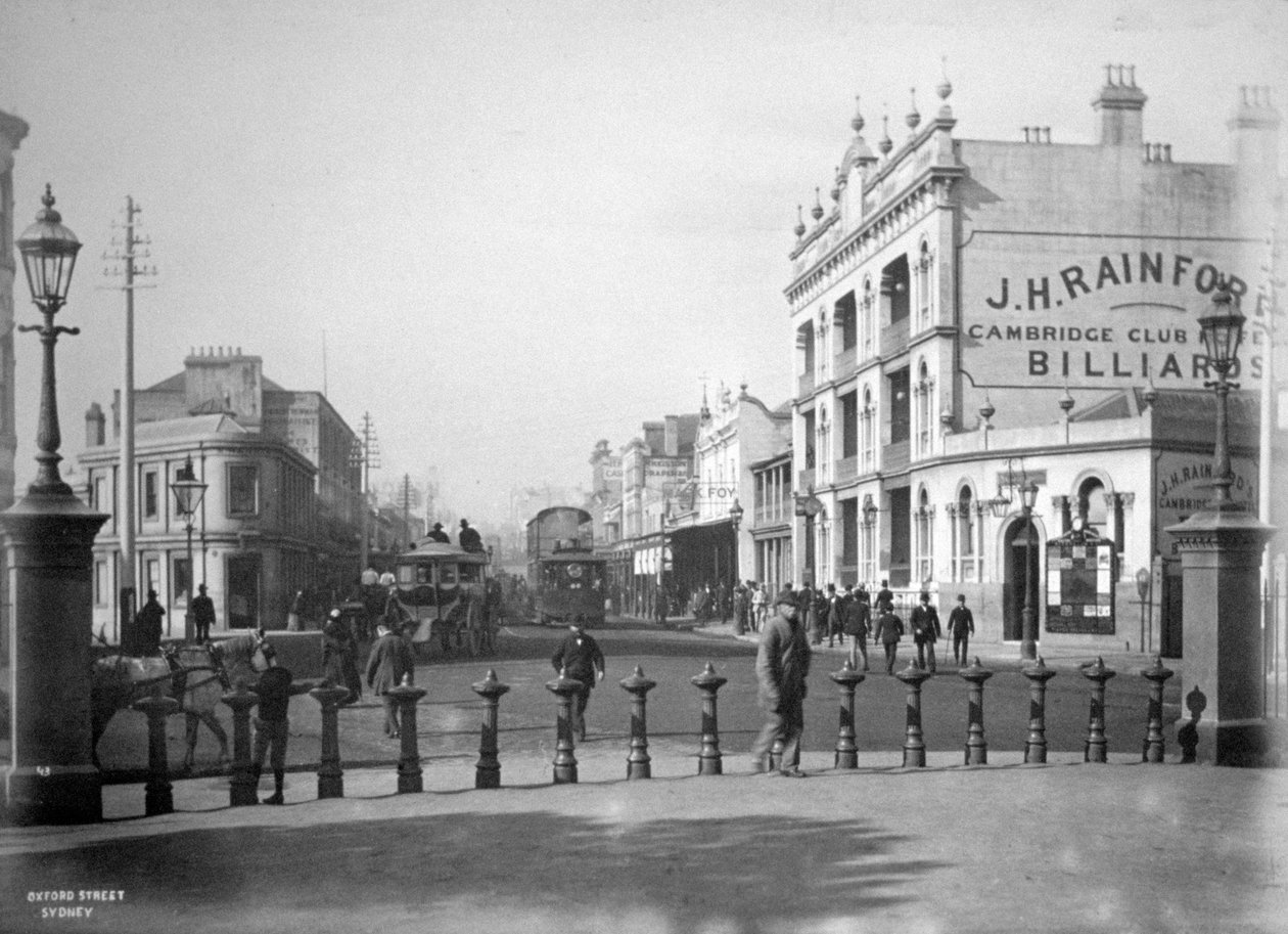 Oxford Street, Sydney, Új-Dél-Wales, Ausztrália, 1885 alkotó: Unbekannt