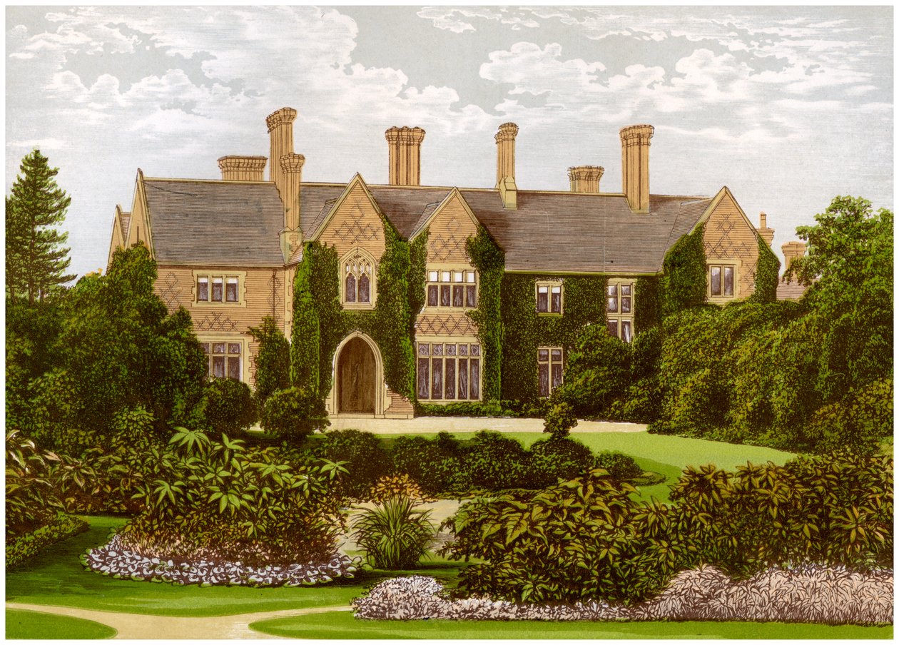 Oxley Manor, Staffordshire, a Staveley-Hill család otthona, 1880 alkotó: Unbekannt
